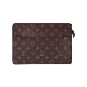 Louis Vuitton Monogram Leather Brown Pochette Homme Shoulder Bag